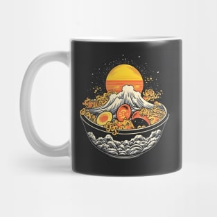 Ramen Noodles Great Wave Off Kanagawa Hokusai Mug